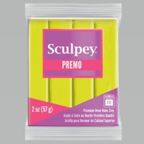 Premo fluo yellow - pâte 57 gr - Sculpey